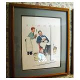 Norman Rockwell Swatters Rights Summer Framed Print