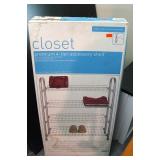 New in box Closet 4 - Tier Accessory Shelf