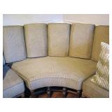 McGuire 5pc Wood Rattan Boho Corner Sectional. This is like new hardly if ever used