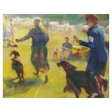 Thomas Brooks Dog Show Painting - Perfect gift for someone who shows dogs or a breeder.