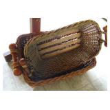 Many Nice Woven Wood Baskets Throughout the Home