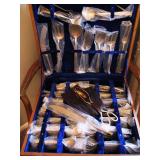 Vintage Flatware Set James Quality Jewelers Mint with Case