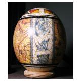 Fine Art African Big Ostrich Egg Painted