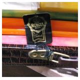 Vintage Japanese Mah Jong Set Royal Games with Tiles Four Racks Leather Croco Case / New Old Stock