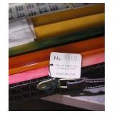 Vintage Japanese Mah Jong Set Royal Games with Tiles Four Racks Leather Croco Case / New Old Stock