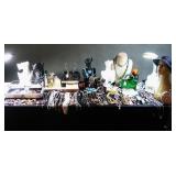 Table dripping with Jewels / Jewelry