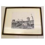 Signed Pencil and Ink