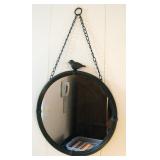 Cast Iron Bird Mirror