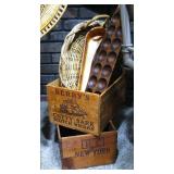 Vintage Wood Liquor Crates