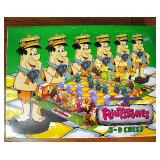 Vintage Flintstones Chess Set