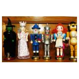 Kurt Adler 14” Wood Wizard of OZ Lion Scarecrow Tin Man Dorothy Nutcrackers 