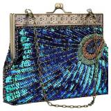 Peacock Sequin Purse