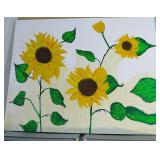 Sunflower Painting 4ft x 5ft