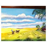 Farm Painting 38.5 inches x 27 inches