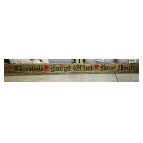 Long Wood Christmas Sign