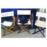 Nice Director Style Chairs and Extra Backs and Seat Covers
