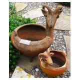 Clay Goat Pots