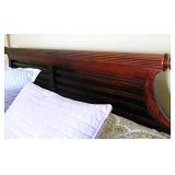 Carved Tall Post King Bed / Mattress Matching Dresser