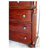 Carved Tall Post King Bed / Mattress (Matching Dresser)