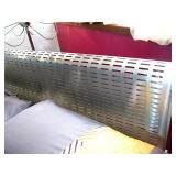 Modern Brushed Platinum Queen Bed / Mattress