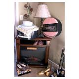Compact Fireplace Heater with Remote