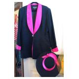 Designer Hat with Matching Blazer Jacket Stunning!!