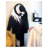 Designer Suit / Hat and Matching Clutch