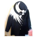 Designer Suit / Hat and Matching Clutch