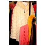 White Faux Fur Coat with Hood