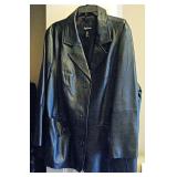 Leather Coat Mid-Length