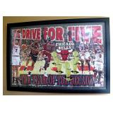 Chicago Bulls Drive for Five Framed