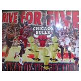 Chicago Bulls Drive for Five Framed