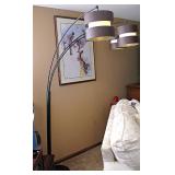 Dark Bronze Finish 3-Lights Arc Tree Floor Lamp