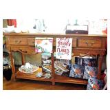 Kincaid Oak Console Table