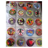 Note with Vintage Pogs