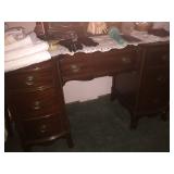 antique make-up tab with mirror
