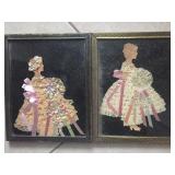 paper cutouts with lace 