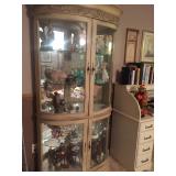 Display cabinet with lots of goodies