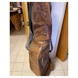 leather golf bag