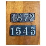 leather license plates