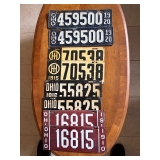 some of the porcelain plates