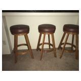 3 swivel bar stools