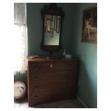 Antique Dresser & Mirror