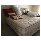 King bed + linens