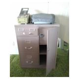 Metal file cabinet/safe no key
