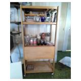Wood bar w/drop leaf