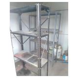 Metal shelves