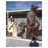 Cement yard statues