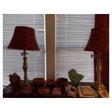 Swing arm lamps pair