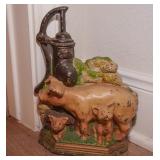 Vintage cast iron door stop